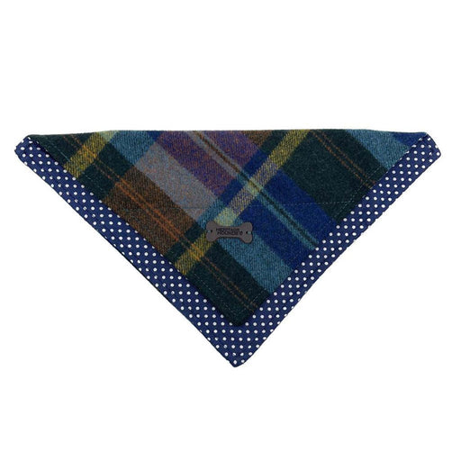 Heritage Hounds Tweed Dog Bandana - Heritage Of Scotland - BLUE CHECK