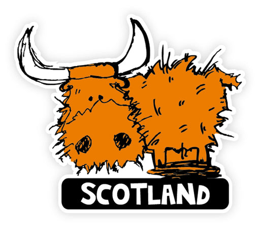 Highland Cow Scotland Sticker - Heritage Of Scotland - NA