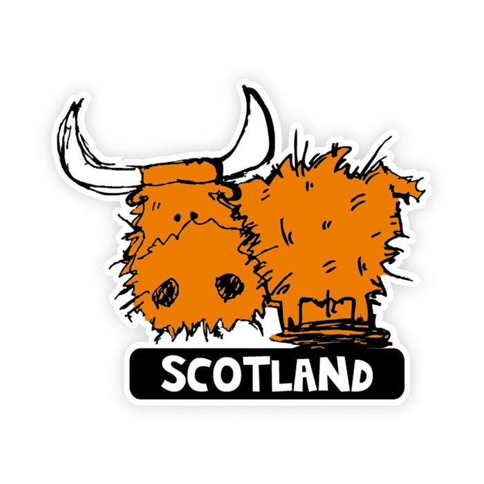 Highland Cow Scotland Sticker - Heritage Of Scotland - NA