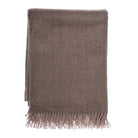 Highland Wool Blend Extra Warm Herringbone Blanket / Throw Chestnut Brown - Heritage Of Scotland - CHESTNUT BROWN
