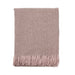 Highland Wool Blend Extra Warm Herringbone Blanket / Throw Pink - Heritage Of Scotland - PINK