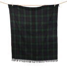 Highland Wool Blend Tartan Blanket Throw Black Watch - Heritage Of Scotland - BLACK WATCH