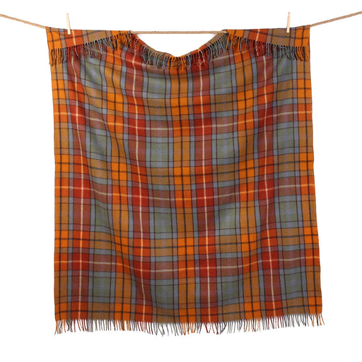 Highland Wool Blend Tartan Blanket / Throw Extra Warm Buchanan Antique - Heritage Of Scotland - BUCHANAN ANTIQUE