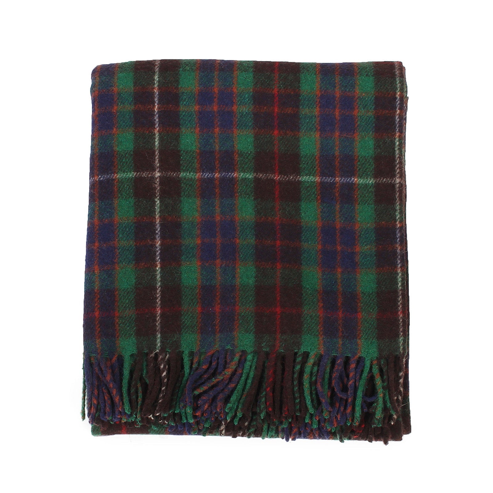 Highland Wool Blend Tartan Blanket / Throw Extra Warm Fraser Hunting - Heritage Of Scotland - FRASER HUNTING