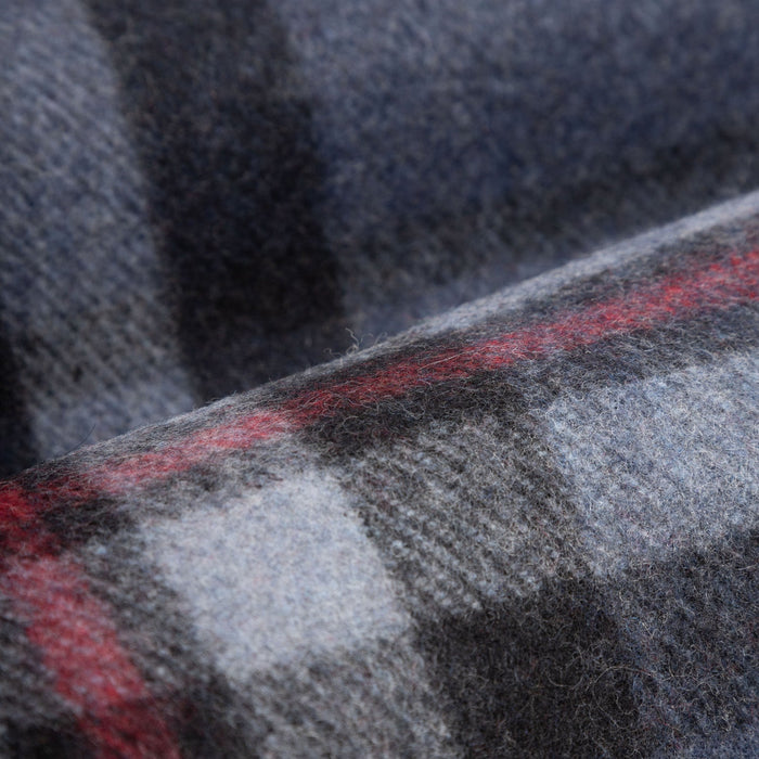 Highland Wool Blend Tartan Blanket / Throw Extra Warm Thomson Navy - Heritage Of Scotland - THOMSON NAVY
