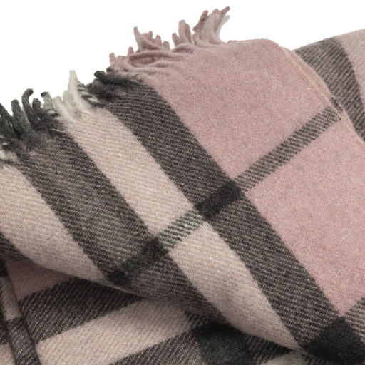 Highland Wool Blend Tartan Blanket / Throw Extra Warm Thomson Pink - Heritage Of Scotland - THOMSON PINK