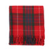 Highland Wool Blend Tartan Blanket Throw Fraser Red - Heritage Of Scotland - FRASER RED