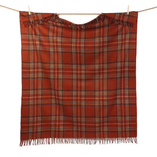 Highland Wool Blend Tartan Blanket Throw Stewart Royal Antique - Heritage Of Scotland - STEWART ROYAL ANTIQUE