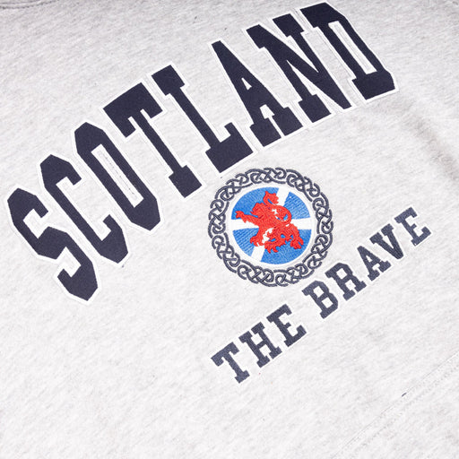 Hooded Top Emb. Scot/Celtic/ Flag/ Lion - Heritage Of Scotland - GREY
