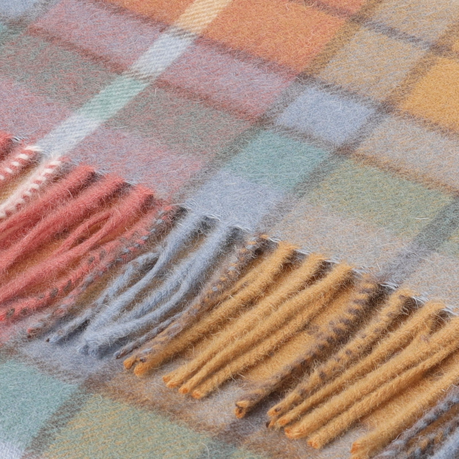 Hos 100% Lambswool Wide Scarf Buchanan Antique - Heritage Of Scotland - BUCHANAN ANTIQUE