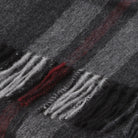 Hos 100% Lambswool Wide Scarf Thomson Charcoal - Heritage Of Scotland - THOMSON CHARCOAL