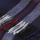 Hos 100% Lambswool Wide Scarf Thomson Navy - Heritage Of Scotland - THOMSON NAVY