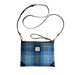 Ht Leather Cross Body Bag Blue Check / Black - Heritage Of Scotland - BLUE CHECK / BLACK