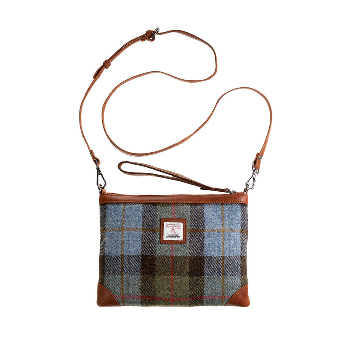 Ht Leather Cross Body Bag Lovat Check / Tan - Heritage Of Scotland - LOVAT CHECK / TAN