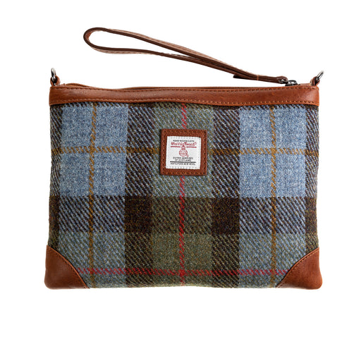 Ht Leather Cross Body Bag Lovat Check / Tan - Heritage Of Scotland - LOVAT CHECK / TAN