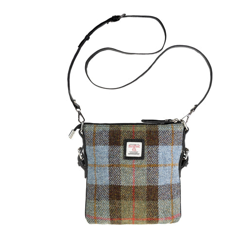 Ht Leather Crossbody Bag Lovat Check / Black - Heritage Of Scotland - LOVAT CHECK / BLACK