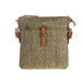 Ht Leather Crossbody Bag Lt Brown Check / Tan - Heritage Of Scotland - LT BROWN CHECK / TAN