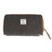 Ht Leather Ladies Hand Bag Dark Brown Barleycorn / Tan - Heritage Of Scotland - DARK BROWN BARLEYCORN / TAN