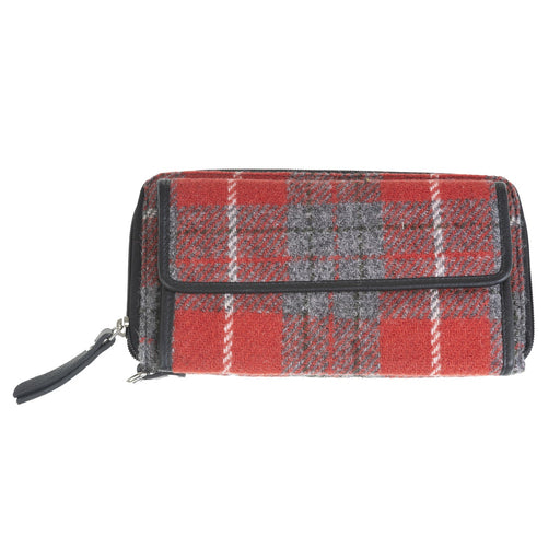 Ht Leather Ladies Hand Bag Red Check / Black - Heritage Of Scotland - RED CHECK / BLACK