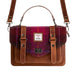 Ht Leather Satchel Bag Cerise Check / Tan - Heritage Of Scotland - CERISE CHECK / TAN