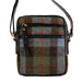 Ht Leather Small Ladies Cross Body Bag Lovat Check / Black - Heritage Of Scotland - LOVAT CHECK / BLACK