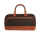 Ht Leather Weekender Bag Dark Brown Barleycorn / Tan - Heritage Of Scotland - DARK BROWN BARLEYCORN / TAN