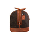 Ht Leather Weekender Bag Dark Brown Barleycorn / Tan - Heritage Of Scotland - DARK BROWN BARLEYCORN / TAN