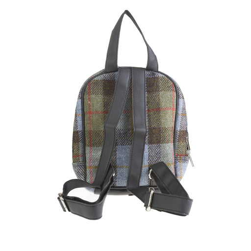 Ht Vegan Leather Small Backpack Lovat Check / Black - Heritage Of Scotland - LOVAT CHECK / BLACK