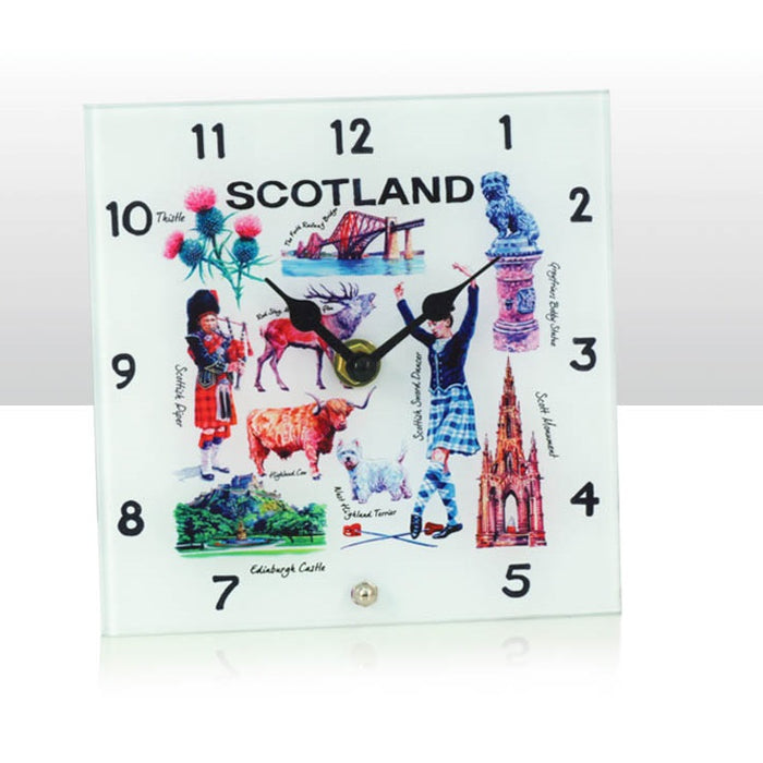 Iconic Scotland Clock 15X15 - Heritage Of Scotland - N/A