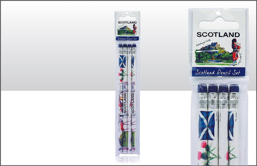 Iconic Scotland Pencil Set Of 4 - Heritage Of Scotland - NA