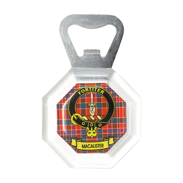 Kc Clan Bottle Opener Fridge Magnet Macalister - Heritage Of Scotland - MACALISTER