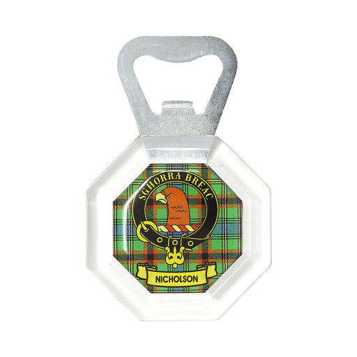 Kc Clan Bottle Opener Fridge Magnet Nicholson - Heritage Of Scotland - NICHOLSON