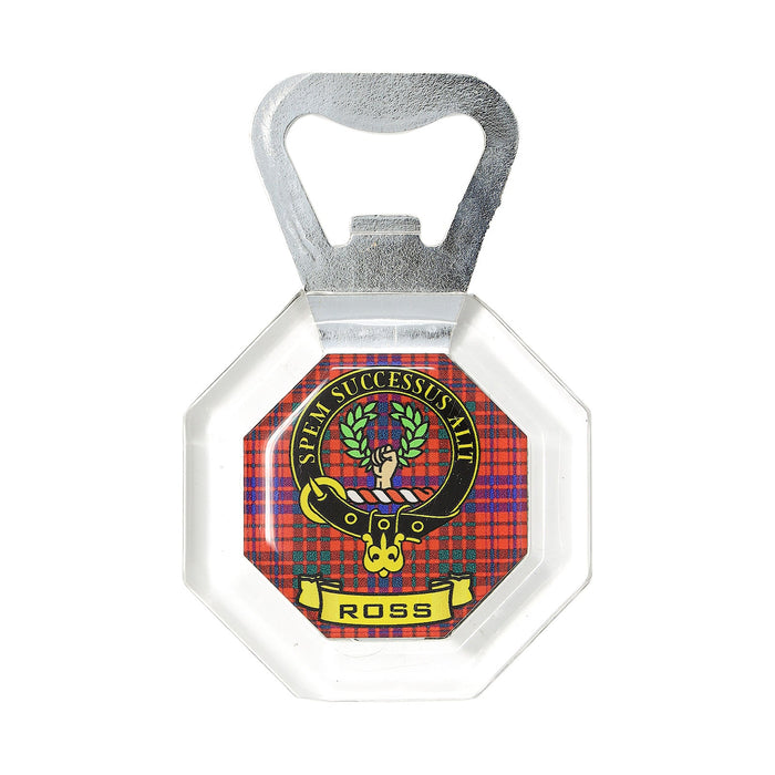 Kc Clan Bottle Opener Fridge Magnet Ross - Heritage Of Scotland - ROSS