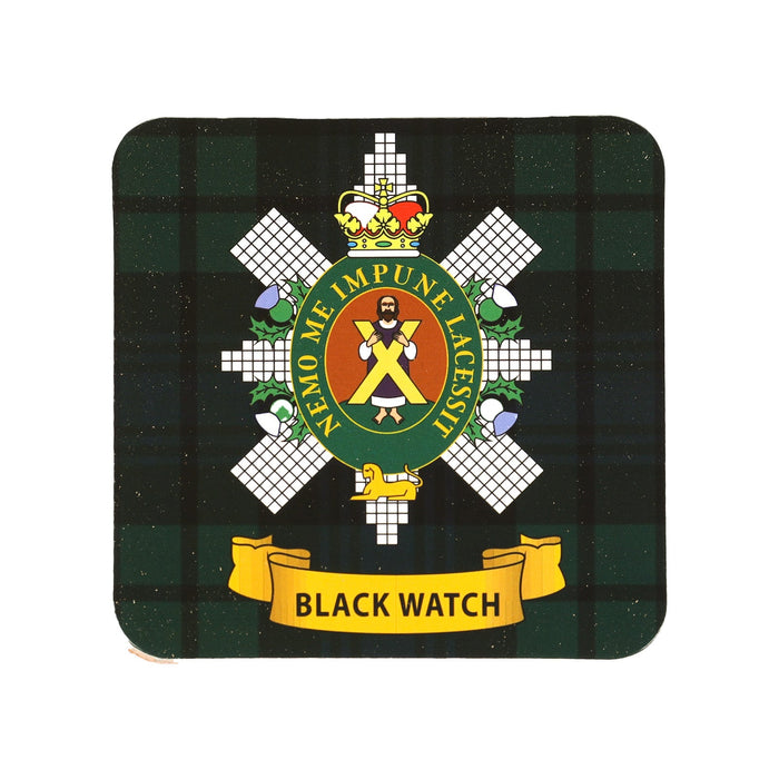 Kc Clan Cork Coaster Black Watch - Heritage Of Scotland - BLACK WATCH