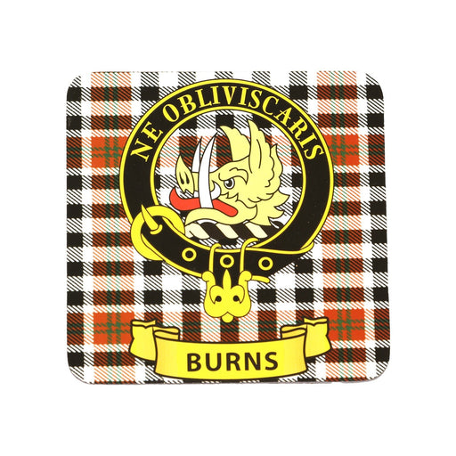 Kc Clan Cork Coaster Burns - Heritage Of Scotland - BURNS