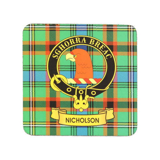 Kc Clan Cork Coaster Nicholson - Heritage Of Scotland - NICHOLSON