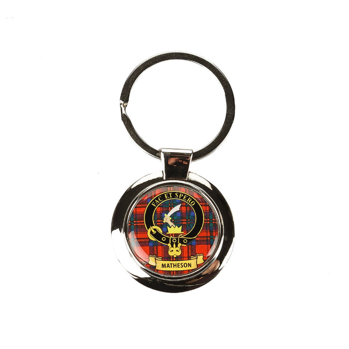 Kc Clan Key Fob Chrome Matheson - Heritage Of Scotland - MATHESON