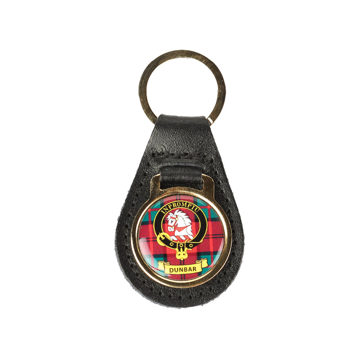 Kc Clan Leather Key Fob Dunbar - Heritage Of Scotland - DUNBAR