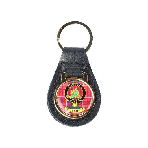 Kc Clan Leather Key Fob Grant - Heritage Of Scotland - GRANT