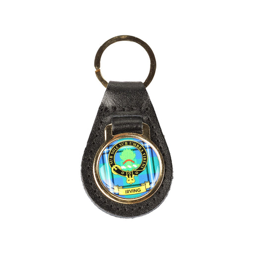 Kc Clan Leather Key Fob Irving - Heritage Of Scotland - IRVING