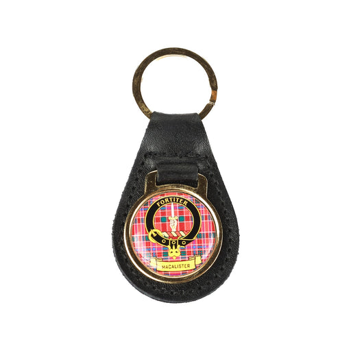 Kc Clan Leather Key Fob Macalister - Heritage Of Scotland - MACALISTER