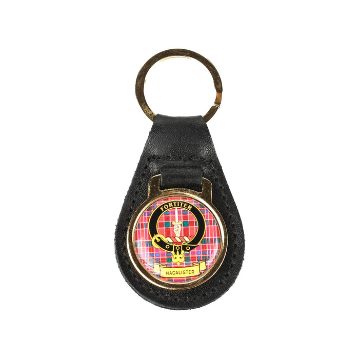 Kc Clan Leather Key Fob Macalister - Heritage Of Scotland - MACALISTER
