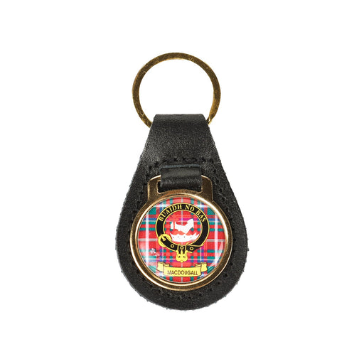 Kc Clan Leather Key Fob Macdougall - Heritage Of Scotland - MACDOUGALL