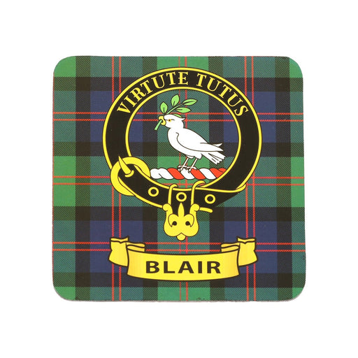 Kc Clan Sq Cork Coaster Blair - Heritage Of Scotland - BLAIR