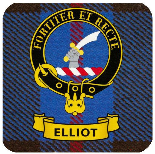 Kc Clan Sq Cork Coaster Elliot - Heritage Of Scotland - ELLIOT