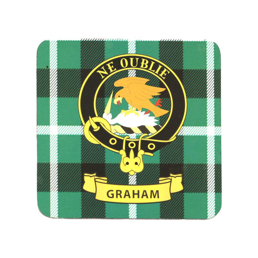 Kc Clan Sq Cork Coaster Graham - Heritage Of Scotland - GRAHAM