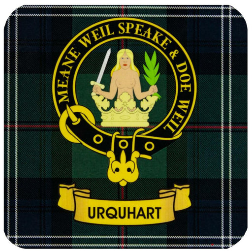 Kc Clan Sq Cork Coaster Urquhart - Heritage Of Scotland - URQUHART