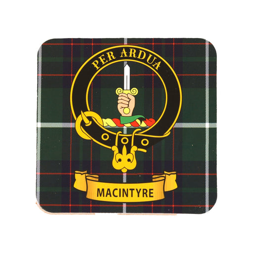Kc Clan Square Cork Coaster Macintosh - Heritage Of Scotland - MACINTOSH