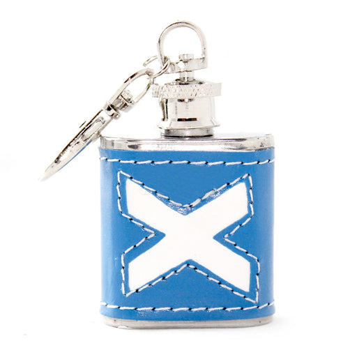 Keyring Flask 1Oz Saltire Cut - Heritage Of Scotland - NA
