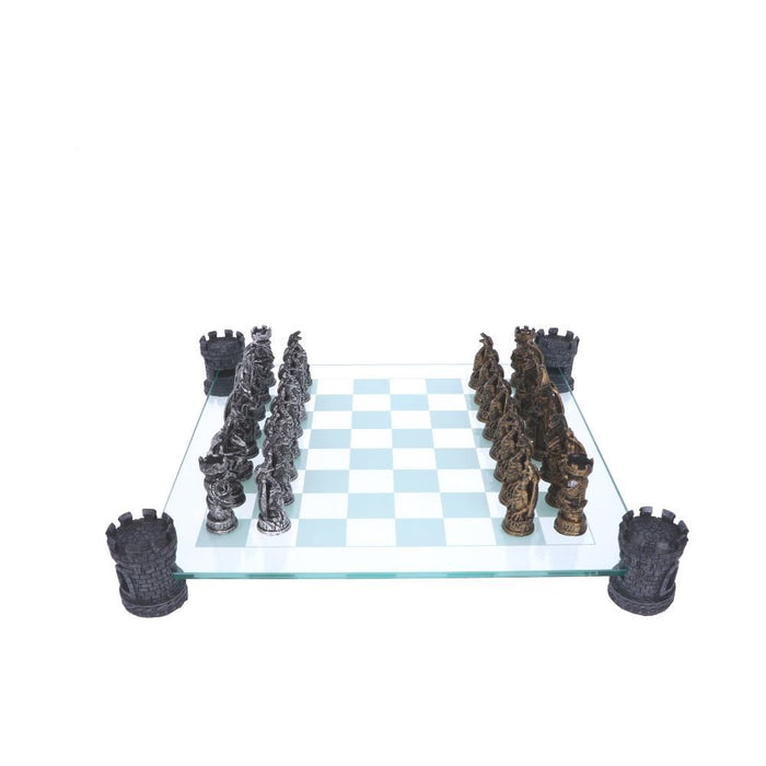 Kingdom Of The Dragon Chess Set 43Cm - Heritage Of Scotland - NA